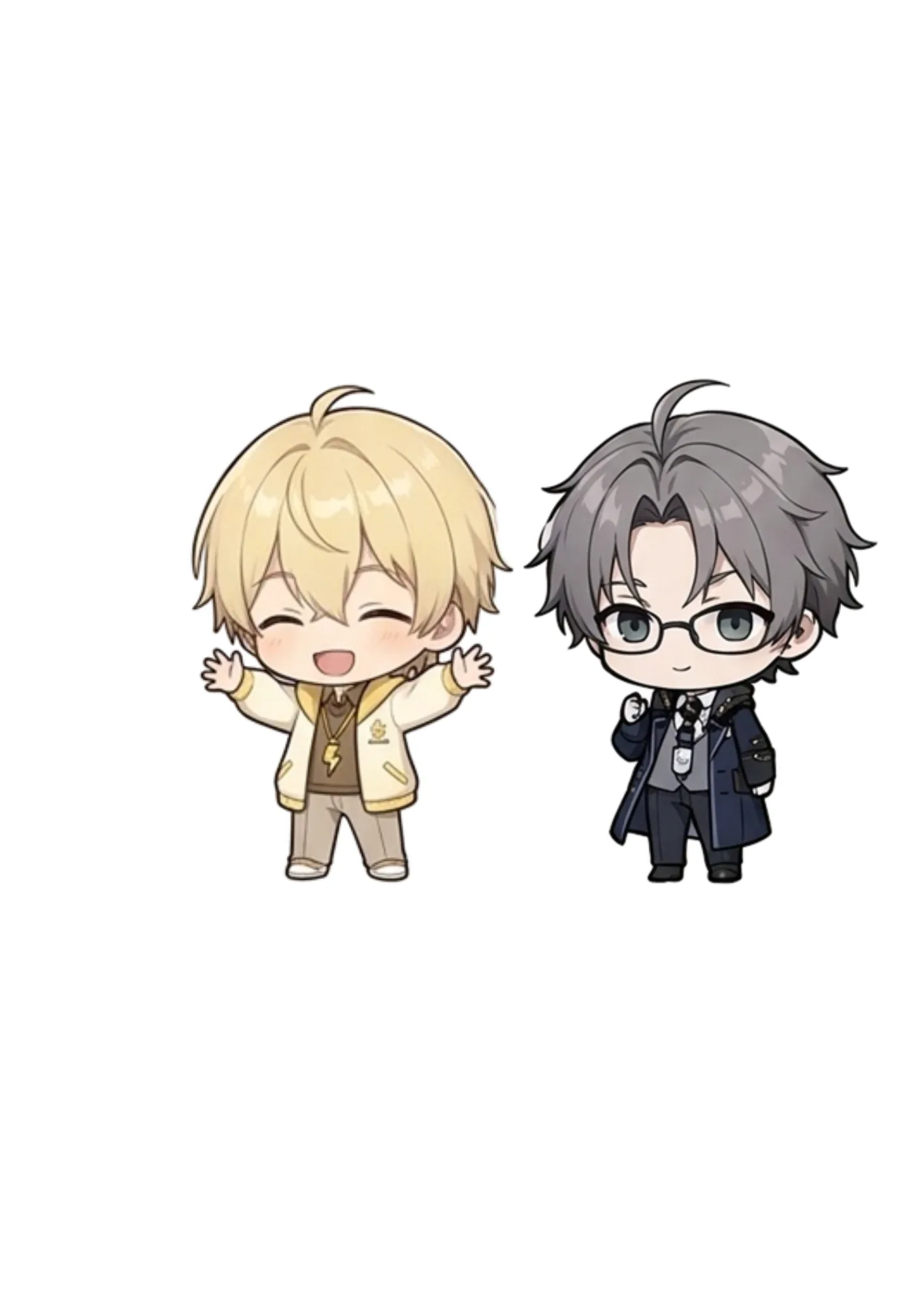 キャラクターのタメルとカケル